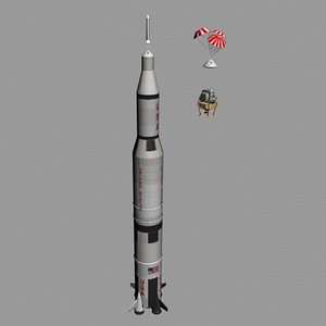 saturn rocket 3d max