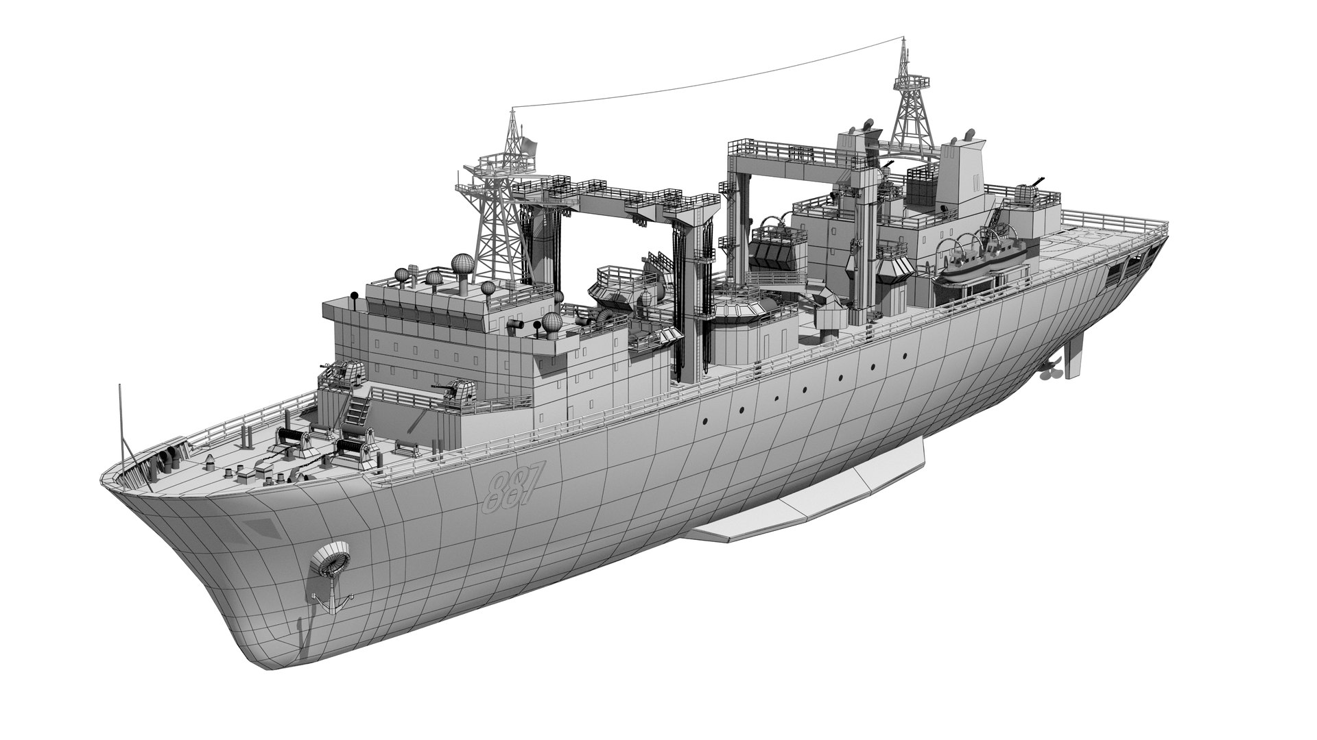 886 Qiandaohu Type 903 Comprehensive Supply Ship Chinese People ...