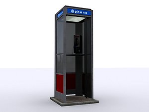 3ds max phone booth