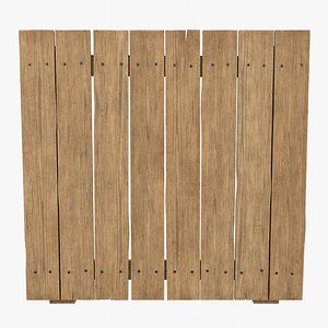 Wooden Fence 3D model