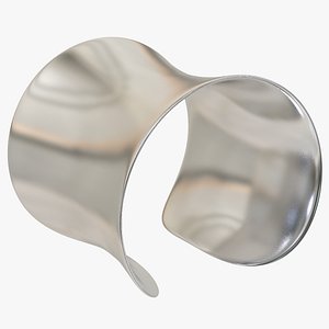 3D Large Silver Ring model