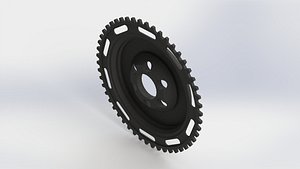 lightened flywheel 3D model