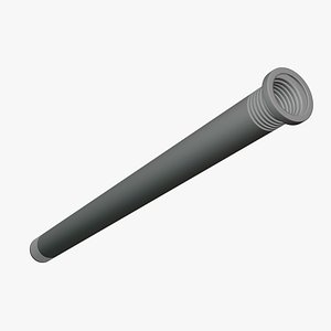 Straight Pipe - Geometry Only No Textures No Materials