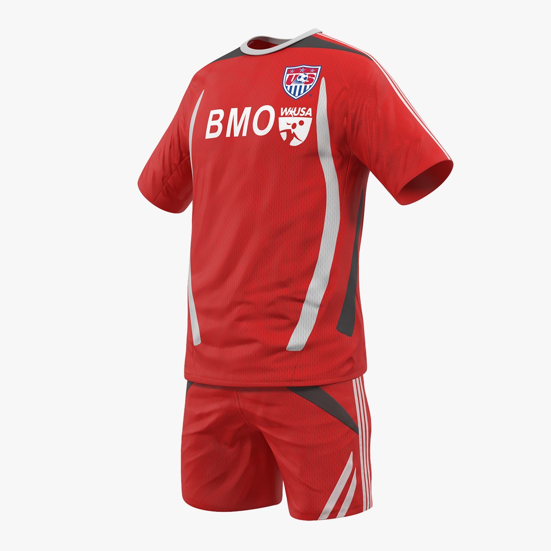 Soccer Uniform 2 3D model preview