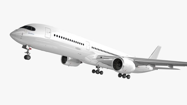 エアバスA350-900ジェネリックホワイト3Dモデル - TurboSquid