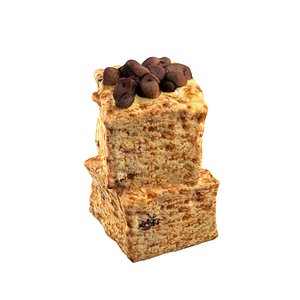 3D Chocolate brownie 10