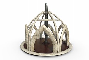 3D model wind temple