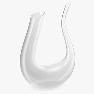 3D u shaped horn wine model