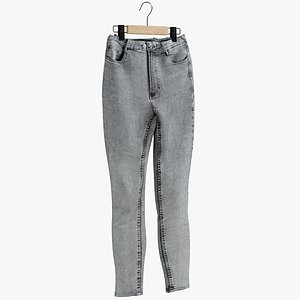 3D realistic jeans hanger 3