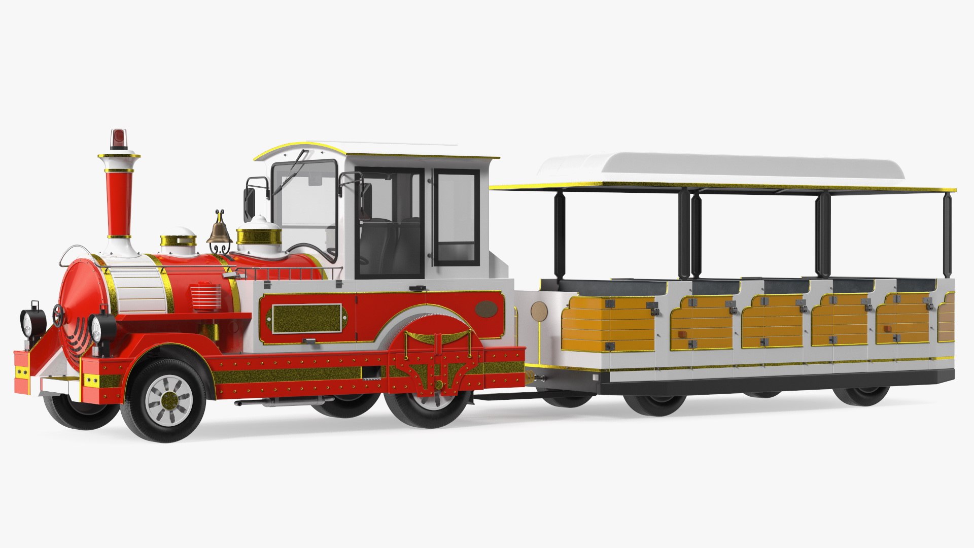 Tourist Train 3D model preview