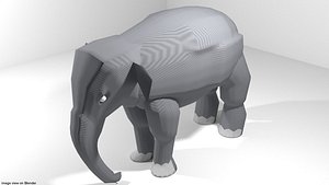 asia elephant 3D