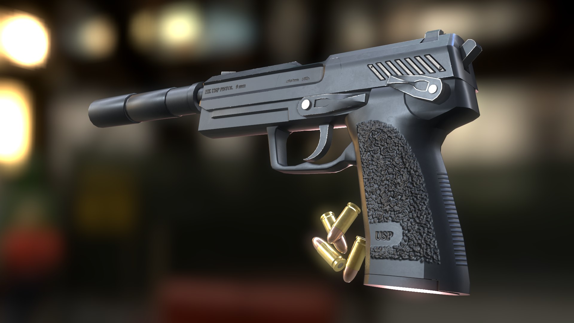 Handgun Fire 3D - TurboSquid 1942390