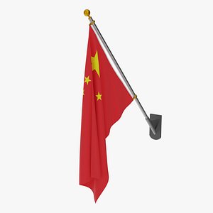 Wall Flag China 3D