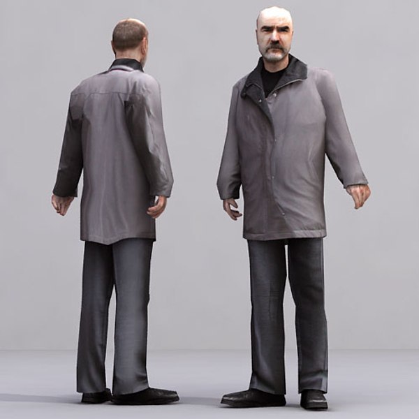 3d axyz human characters model