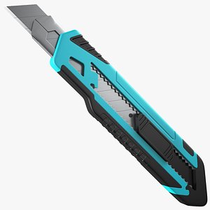 Detailed Slide Lock Cutter Blue 3D