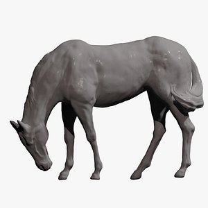 Horse Grazing for 3d print