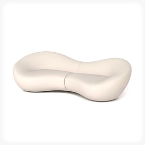 Futuristic Minimal Curved Sofa