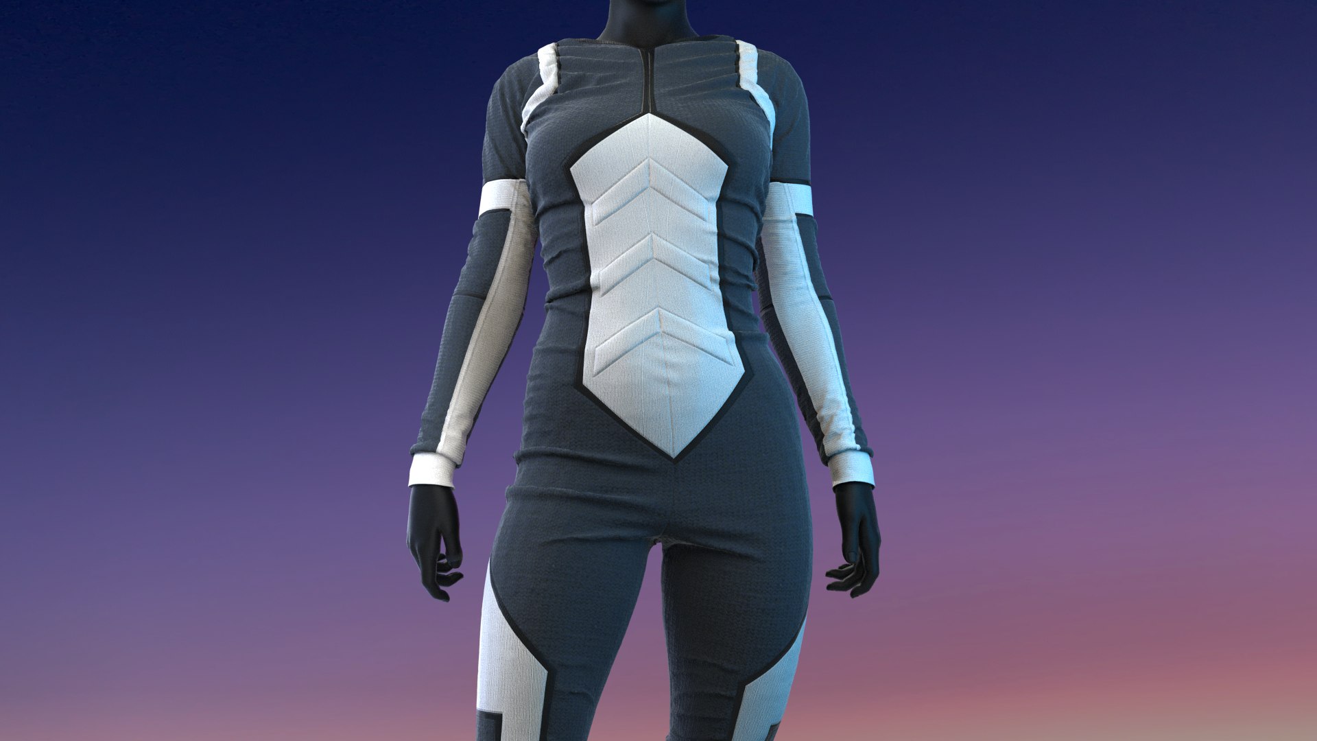 3D Womens Futuristic Outfit - TurboSquid 1907358