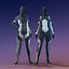 Costume de science-fiction féminin