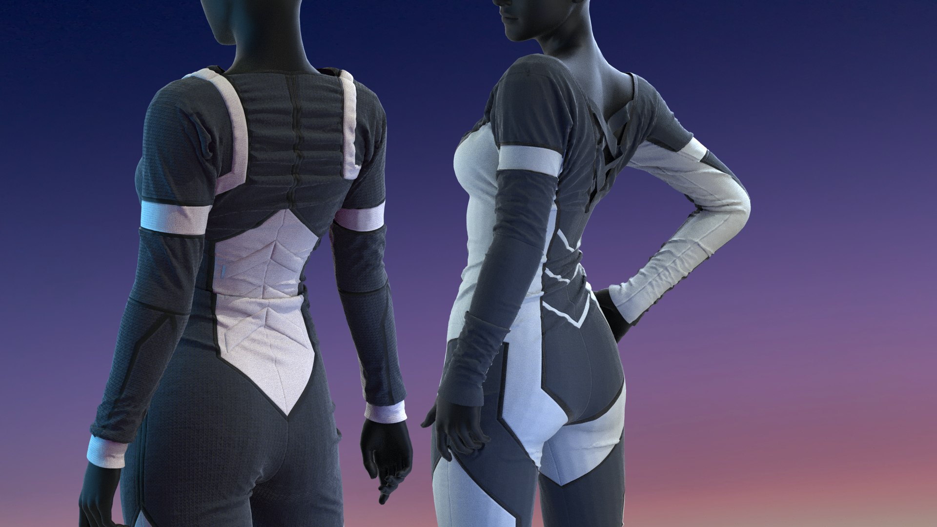 3D Female Sci-Fi suit - TurboSquid 1762048