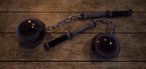 fantasy medieval ball flail 3D model