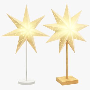 Standing Christmas Paper Stars Collection V2