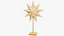 3D Standing Christmas Paper Stars Collection V2 model