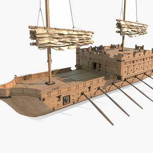 Ancient human-powered sailing boats