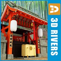 Japanese temple 02 by 3DRivers