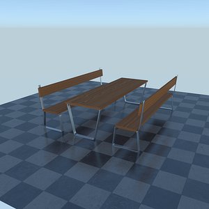 bench 3D model