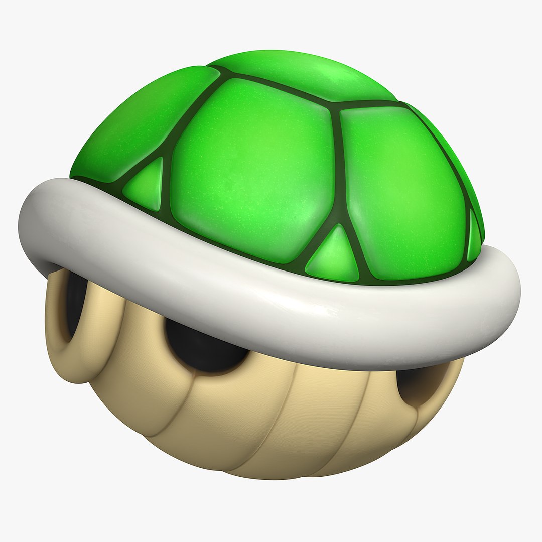 3D Mario Bros Koopa Shell Green Cinematic - TurboSquid 2058347