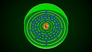 3D Thulium Chemical Element model