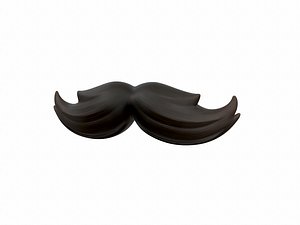 3D model mustache style