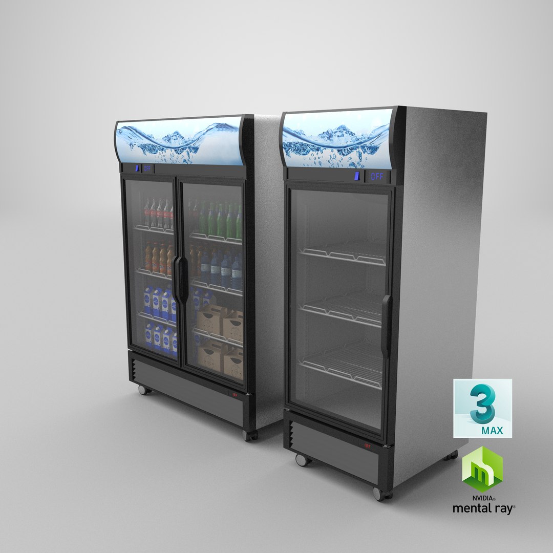 3D Detailed Commercial Fridge - TurboSquid 2031166