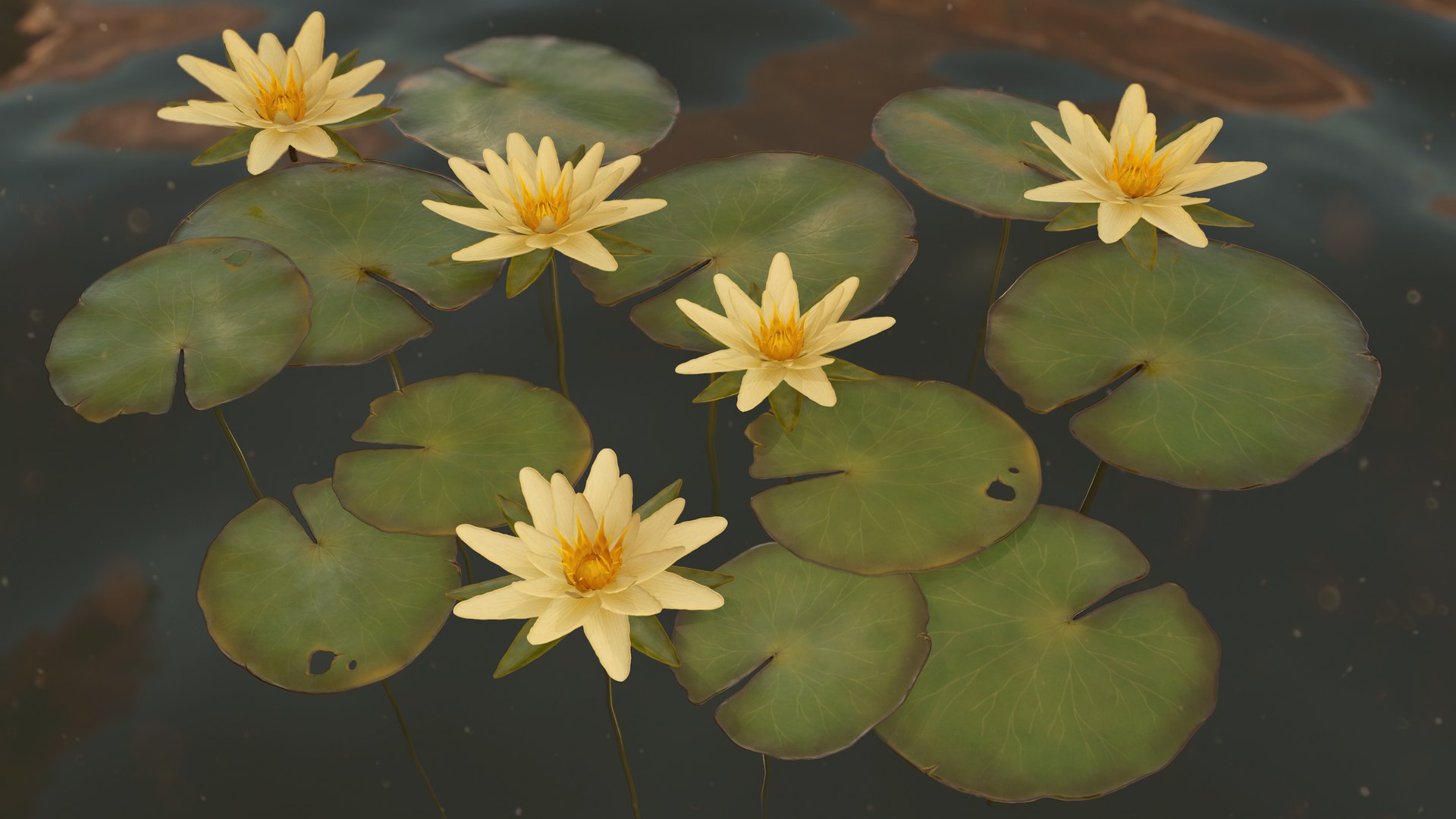 water lilies ready pbr 3D model https://p.turbosquid.com/ts-thumb/z4/fs63Oh/QNhPwGFp/2/png/1589553407/1920x1080/fit_q87/6989fc98a166f444ab3bdddbdd8ae70e9c38362d/2.jpg