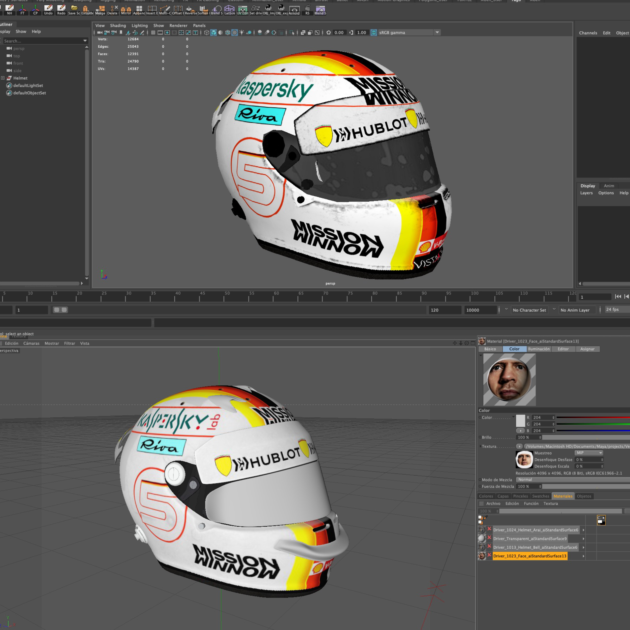 3D vettel 2020 helmet model - TurboSquid 1593903