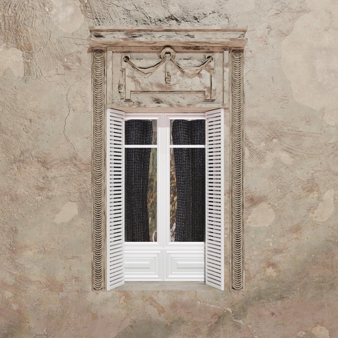 Paris Window Facade Design Model - TurboSquid 2356427
