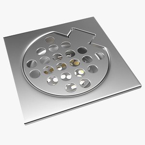 Shower Drain Covers - Bathroom Floor Drain Filter 3D model 3D