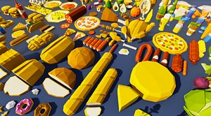 Low Poly Food