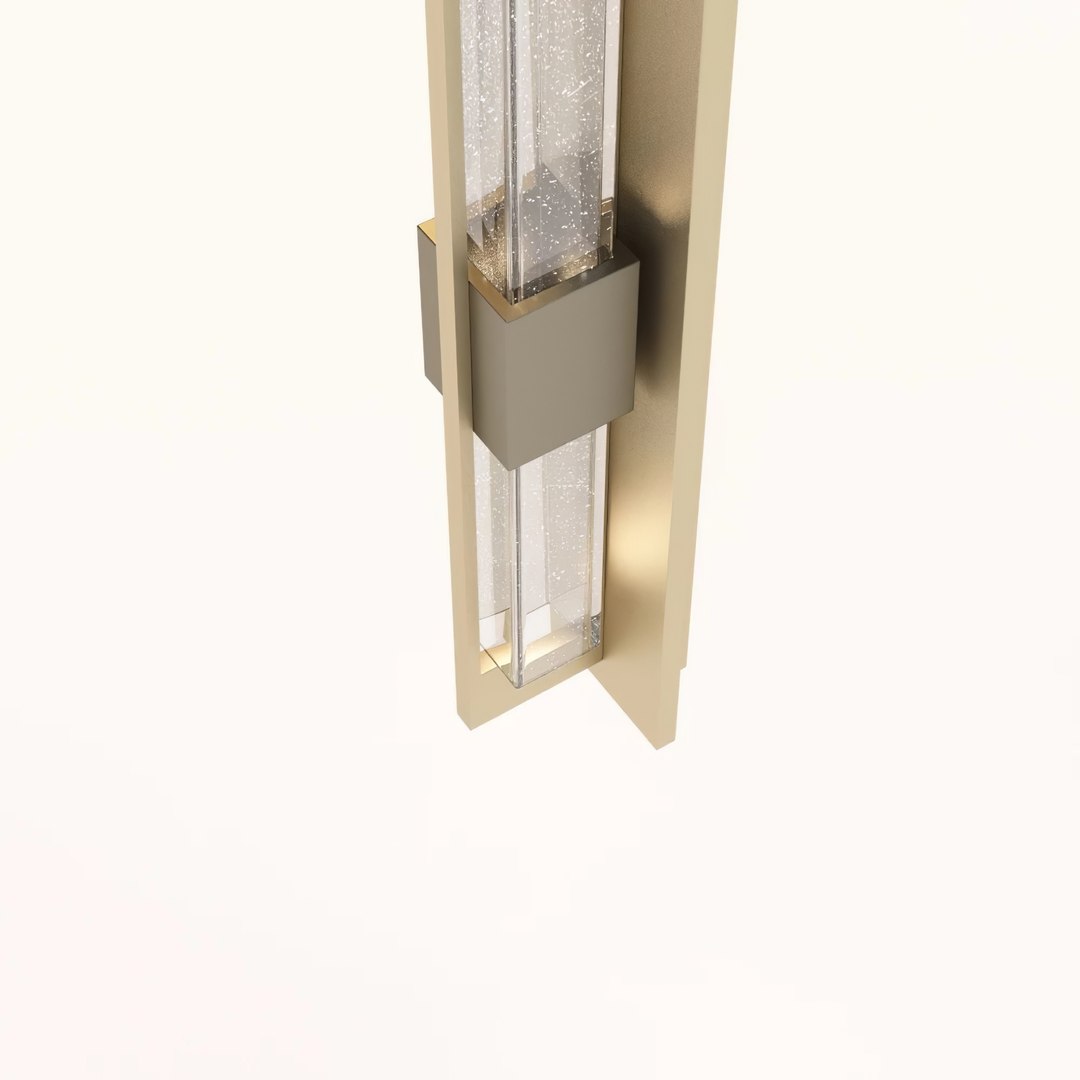 Double Axis Vintage Platinum LED Wall Sconce Model - TurboSquid 2007959