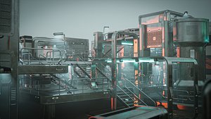 SciFi Exterior Environment Kit Vol 01  60 Asset