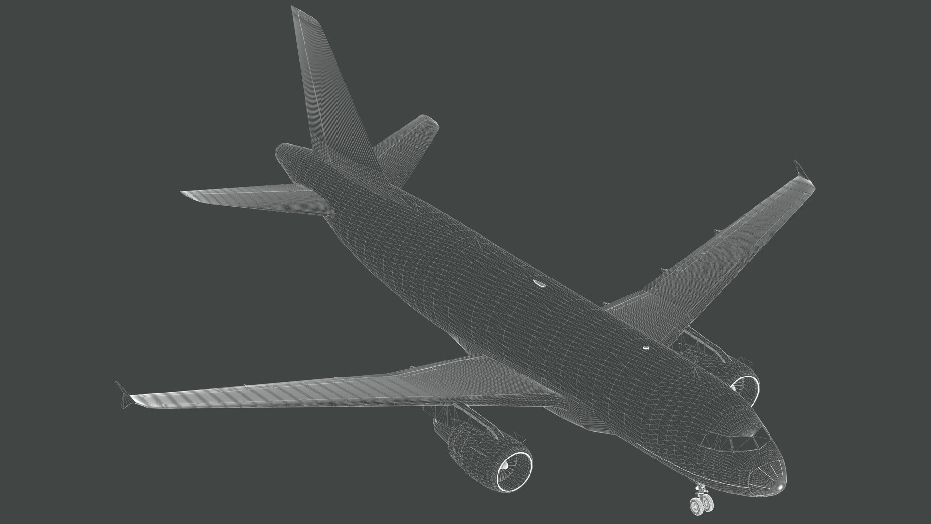 Airbus A319-114 Generic White 3d Model