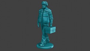 Actual Male Truck Driver AMTD 001 3D model