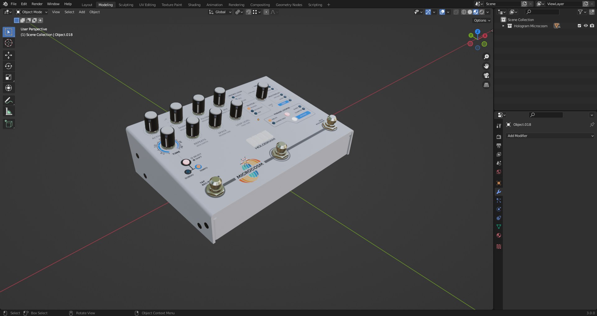 Hologram Microcosm White 3D Model - TurboSquid 2247442