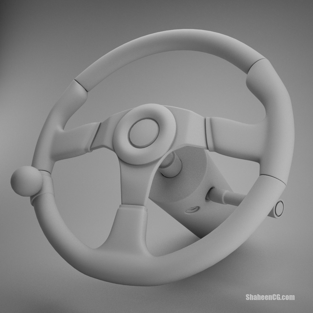Steering Wheel 3d Model