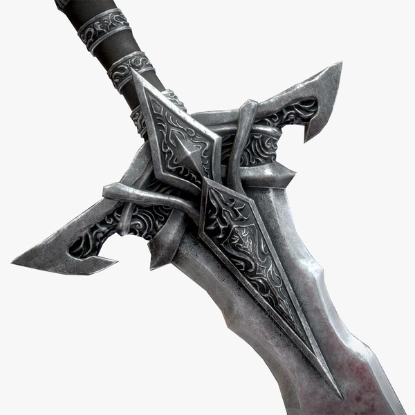 Royal knight sword - Medieval dark fantasy weapon 3D model