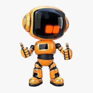 Cute Short Robot Eve-2 3D model