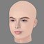 Tête de Destiny Rogers - Sans cheveux - Tête low poly pour jeu