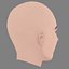 Tête de Destiny Rogers - Sans cheveux - Tête low poly pour jeu