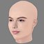 Tête de Destiny Rogers - Sans cheveux - Tête low poly pour jeu